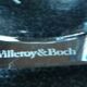 Pair of candlesticks, candelabra, crystal signed Villeroy & Boch, design and chic