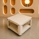 Vintage Space Age coffee table – futuristic 70s design – double pl