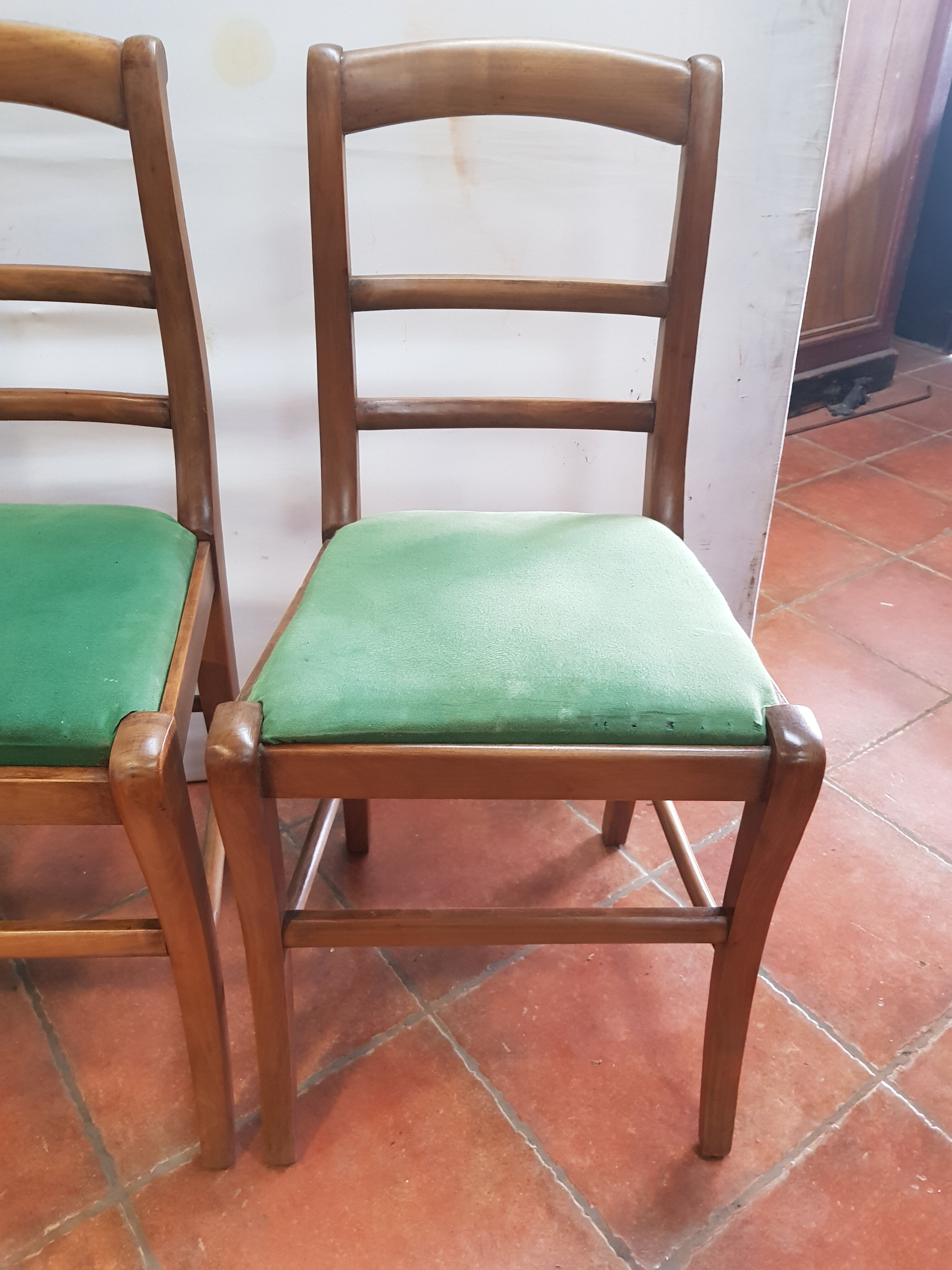 4 Louis-Philippe-style chairs in cherry