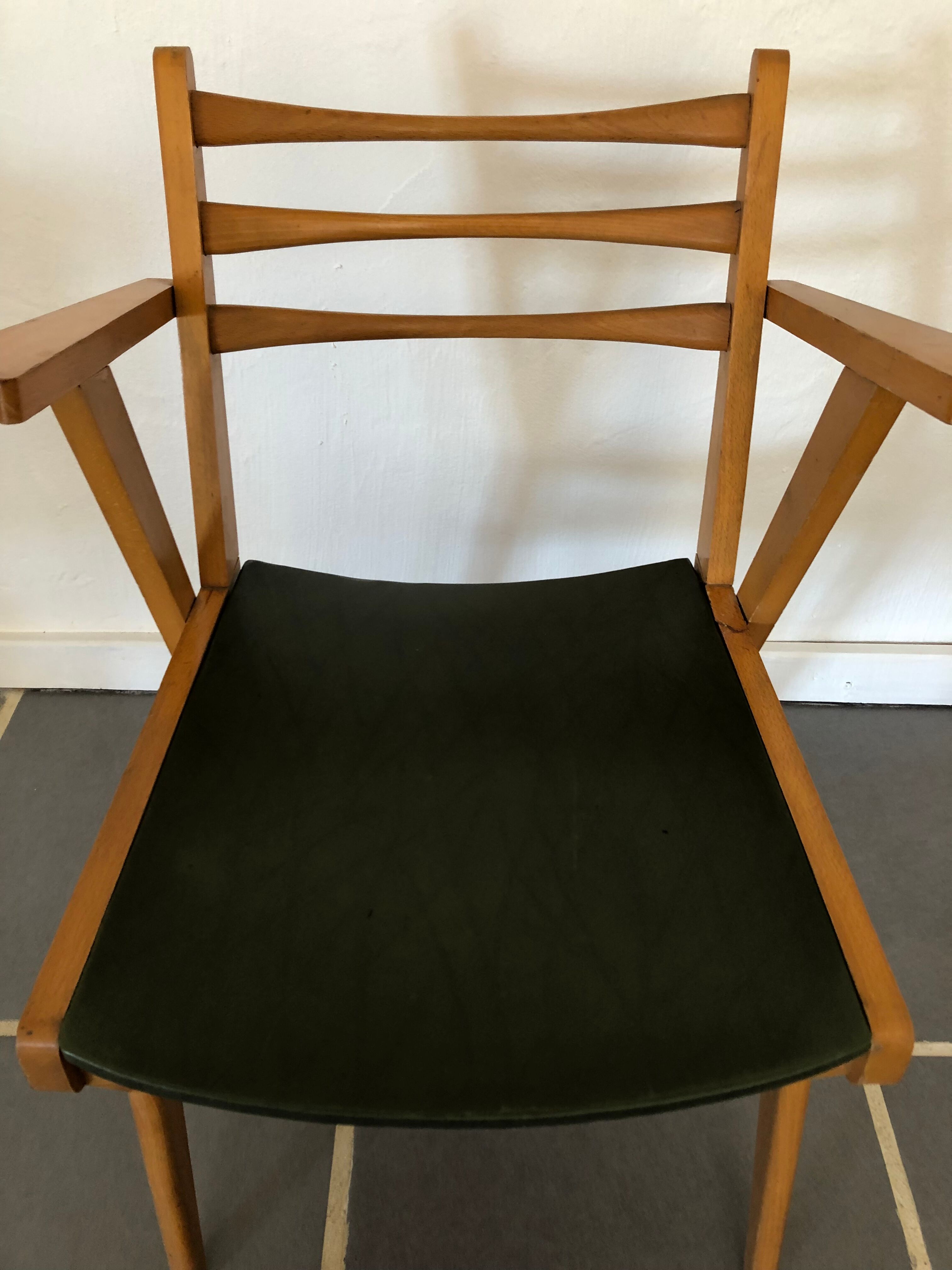 Vintage 50s bridge armchair