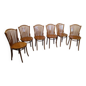 6 chaises bistrot vintage