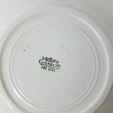 Set of 6 dessert plates in earthenware HBCM model Elisabeth