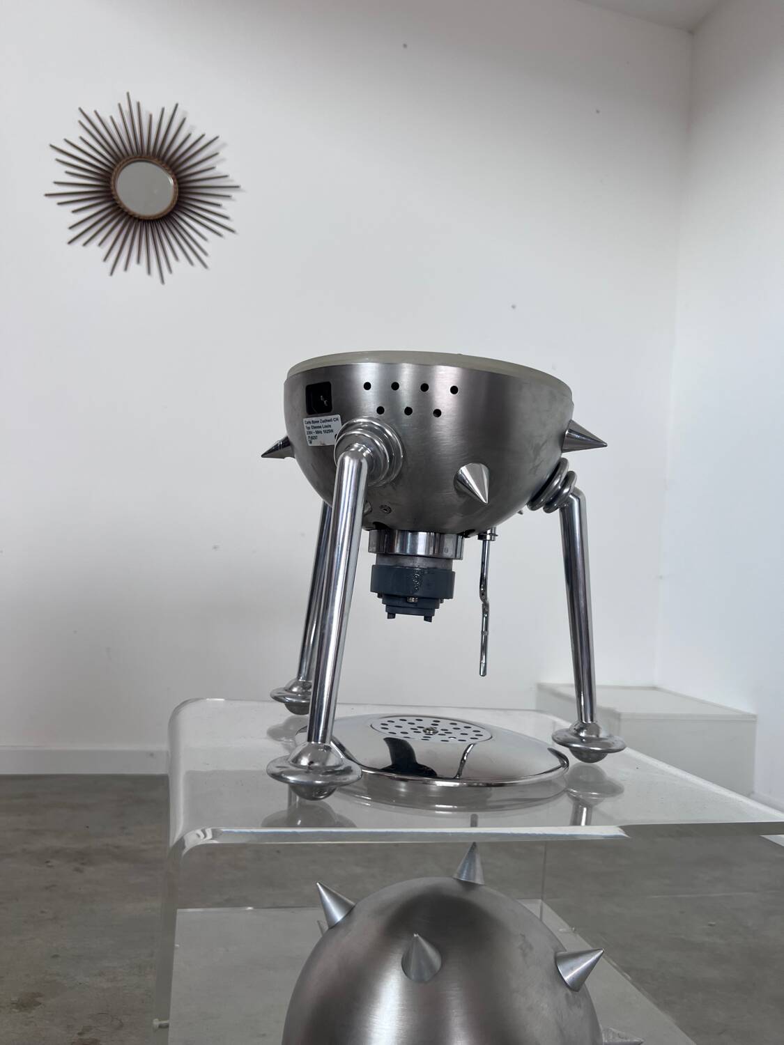 Vintage Espresso Coffee Machine Etienne Louis Design by Carlo Borer Design Sputnik