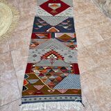 Contemporary Kilim Rug - Taznakht Kilim runner - runner - Unique runner rug - Berber rug