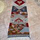 Tapis Kilim contemporain - Taznakht Kilim runner - coureur- Tapis coureur unique - Tapis Berbère