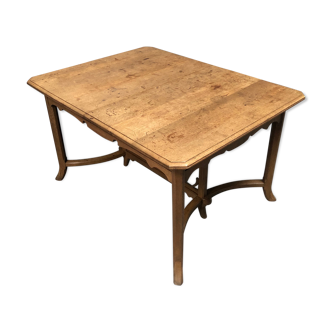 Dutch oak kitchen table in art deco style from the 1930s