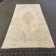 Handmade Pastel Beige Turquoise Area Rug