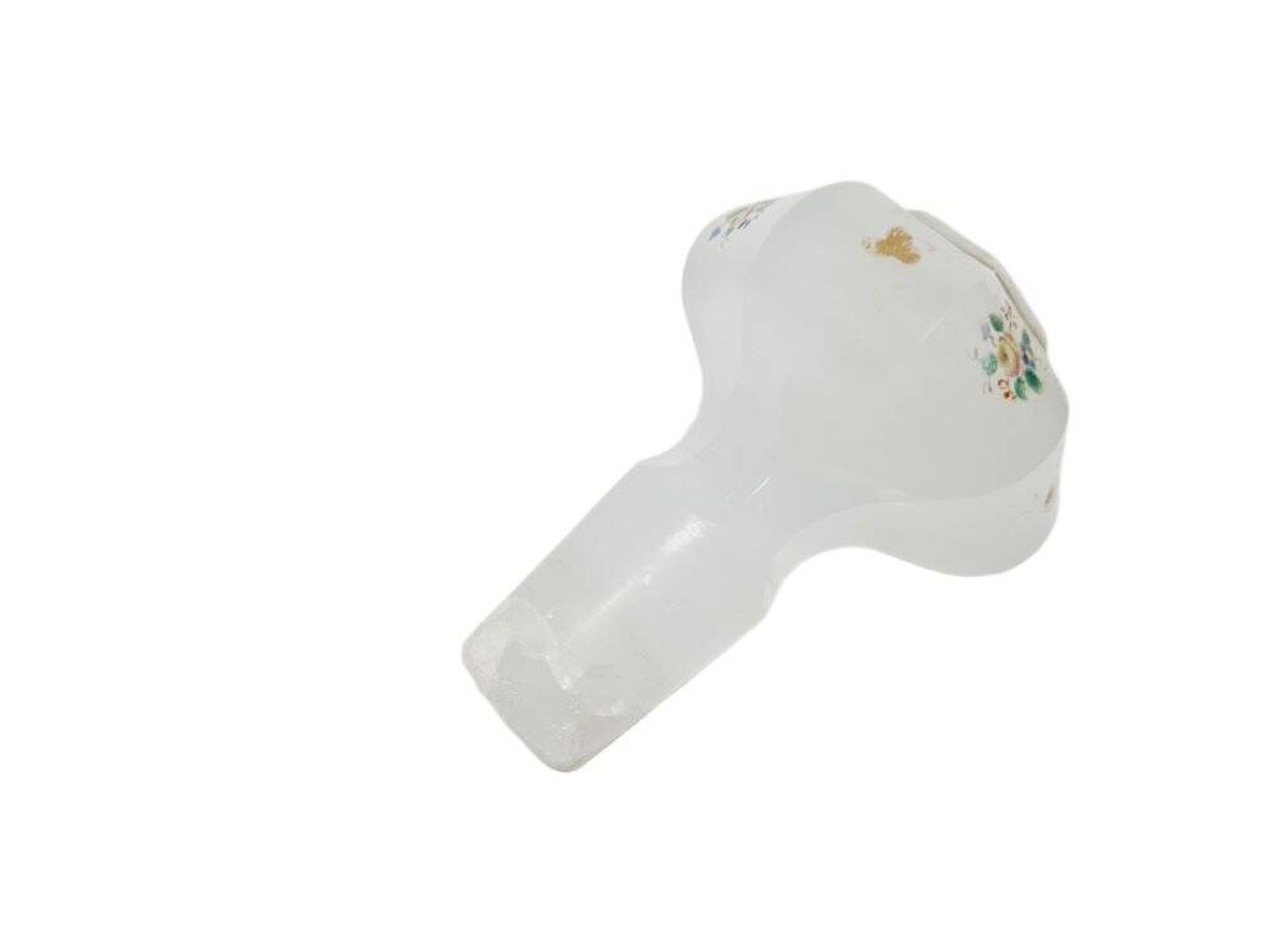 Biedermeier white glass carafe, Austria, 1890s
