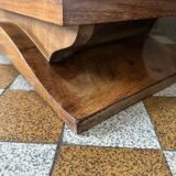 Art Deco bedside table in wood and mirror