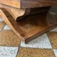 Art Deco bedside table in wood and mirror
