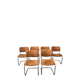 6 chaises Cantilever