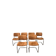 6 chaises Cantilever