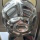 Vintage eglomised glass lamp from the 50s-60s