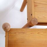 20th-Century Swedish Nightstands in Solid Pine, Set of 2