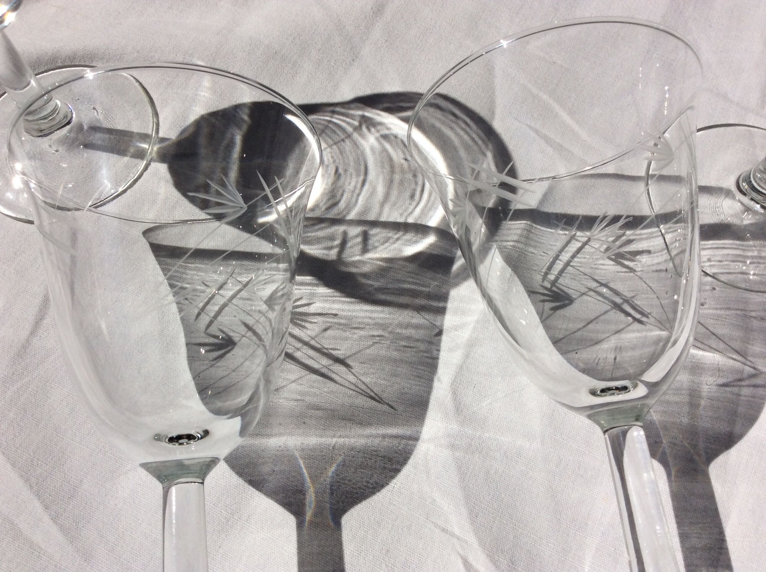 10 engraved foot glasses