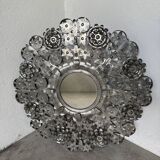Vintage Mexican metal large mirror