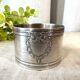 White metal napkin ring