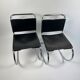 Pair of MR10 lounge chairs — Ludwig Mies van der Rohe, attributed to Knoll, circa 1970