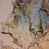 Gouache Les Baux de Provence