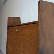 Modernist wooden writing desk of the 50