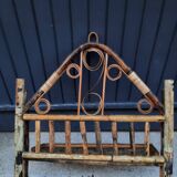 Rattan shelf