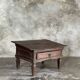 Petit écritoire table basse ancienne indonésienne en teck H33 40,5x55