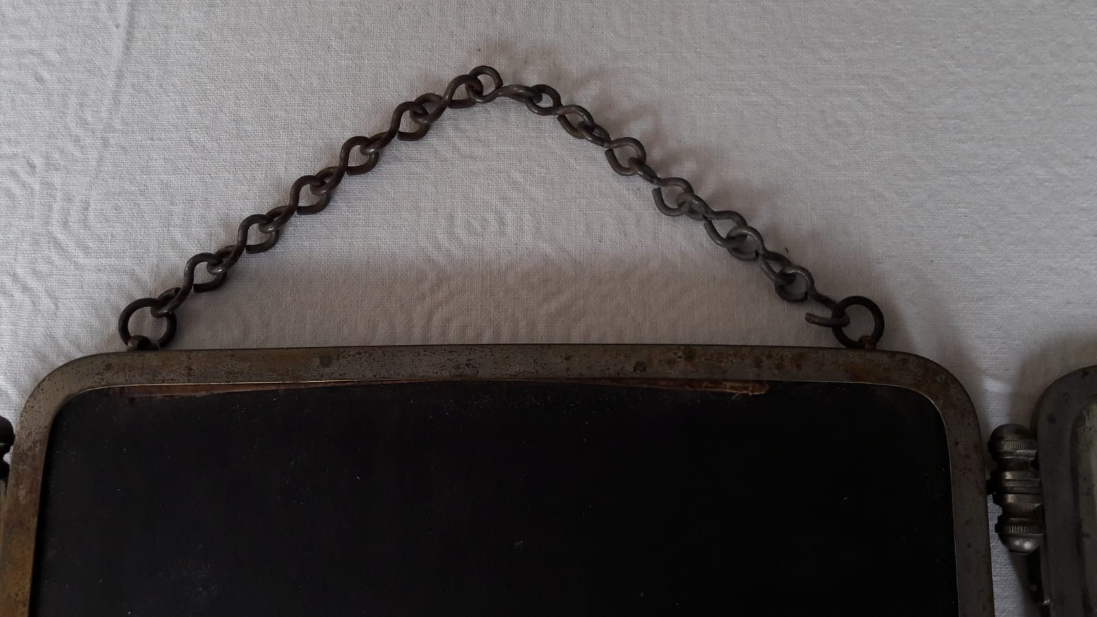 Miroir de barbier tryptique 21x27cm