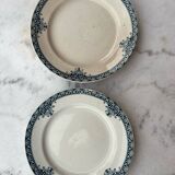 2 old earthenware plates - Rare model