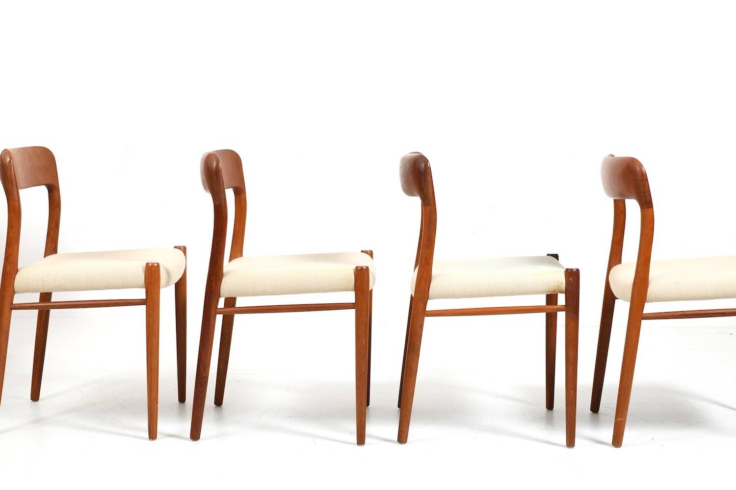 Set of Four Danish Dining Chairs by Niels Otto Møller Model No.75