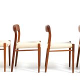 Set of Four Danish Dining Chairs by Niels Otto Møller Model No.75