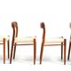 Set of Four Danish Dining Chairs by Niels Otto Møller Model No.75