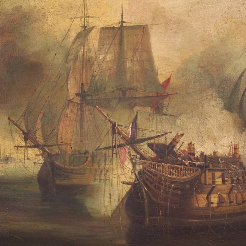 Peinture maritime française du XXe siècle Bataille de Trafalgar