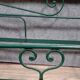 Rare Venetian Napoleon III period rest bench in cast iron and sheet metal