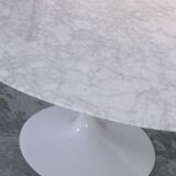 Large Oval Tulip Marble Dining Table by Eero Saarinen for Knoll