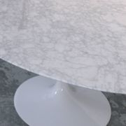 Large Oval Tulip Marble Dining Table by Eero Saarinen for Knoll