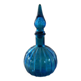 Carafe à décanter vintage en verre Empoli avec bouchon, Italie, années 1960