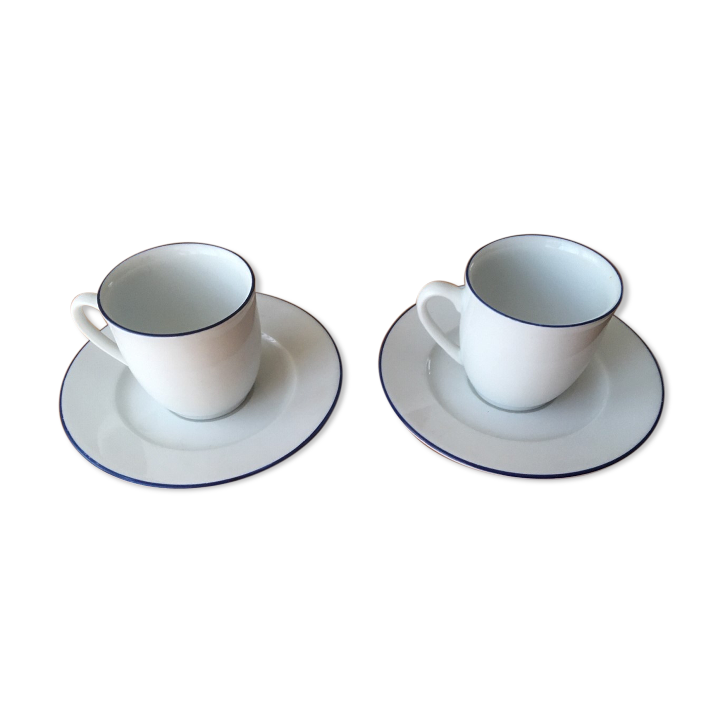 Duo of cups and under cups brand Guy Degrenne
