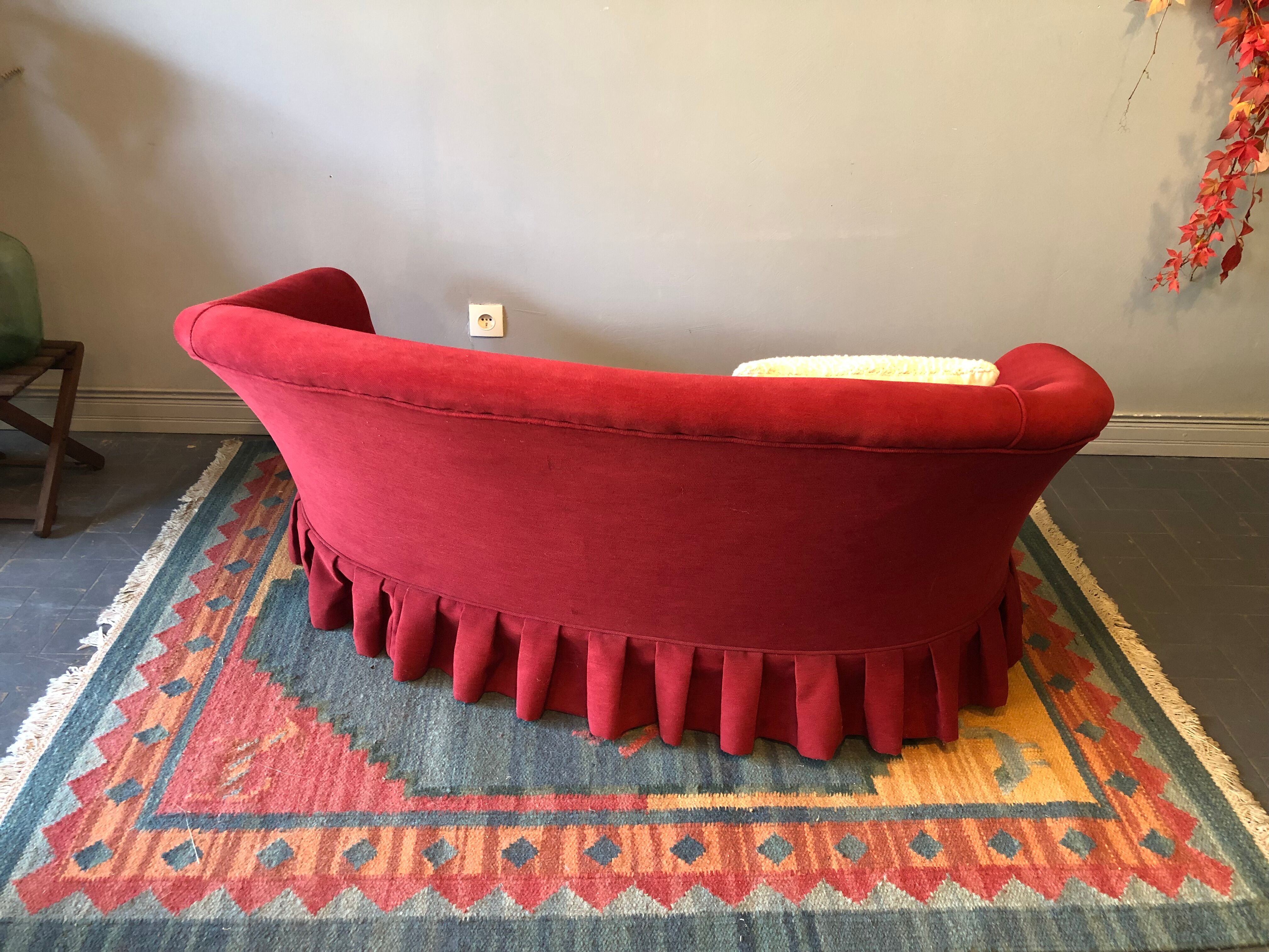 Napoleon III period toad sofa