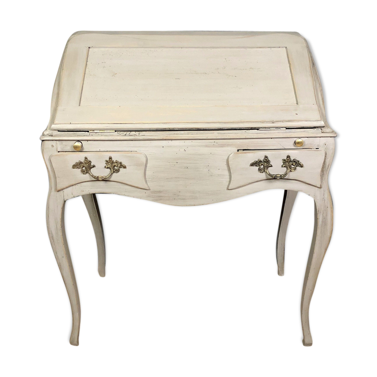 Nice desk secretaire time Napoleon III wooden lacquered.