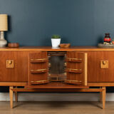 Retro 1960s teak restored beautility mid century sideboard with bar