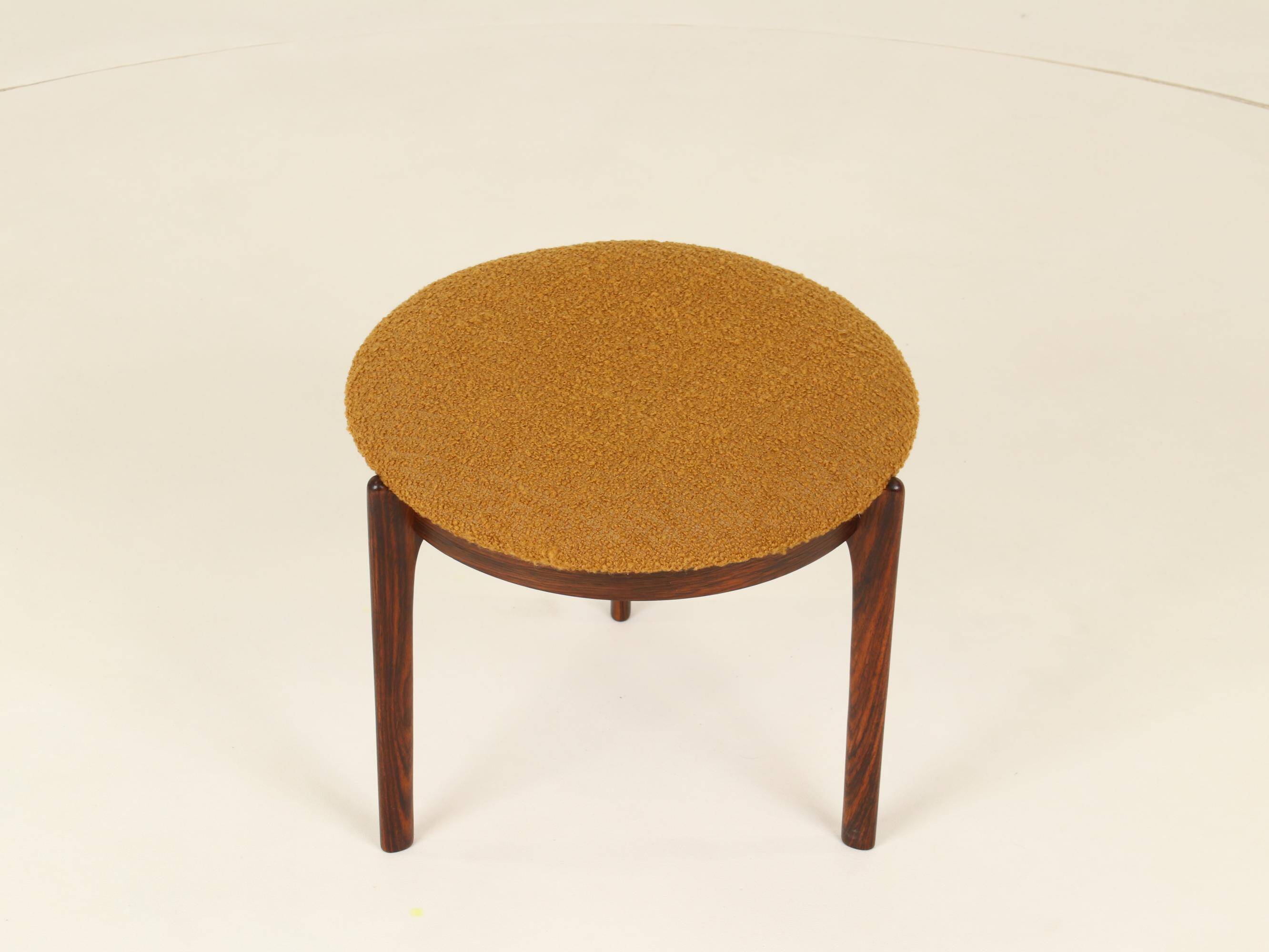 Stool or Footrest in Rosewood from Denmark, 1960s