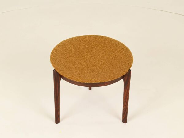 Tabouret, repose-pieds en palissandre, Danemark années 1960