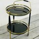 Trolley bar in vintage brass 60