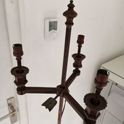 Lampadaire vintage style lampe bougeoir bouillotte