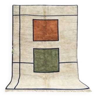 Tapis beni ouarine fait main traditionnel 250cmx150cm