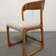 Series of 6 Baumann sleigh chairs from the 60s/70s