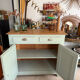 Vintage green almond Parisian buffet