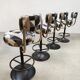 Vintage Cobra bar stools by Borje Johanson, Sweden