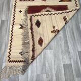 Handwoven Moroccan Rug, Tribal Rug, Taznakht Tribe Kilim Rug
