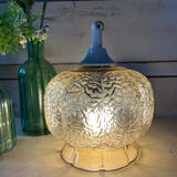 Vintage glass pendant light 1960 1970